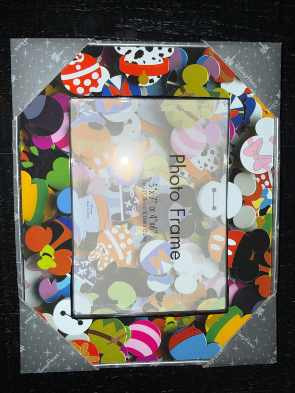 Disney Mickey Mouse Icon Collage Photo Frame 4x6 Colorful Character Design